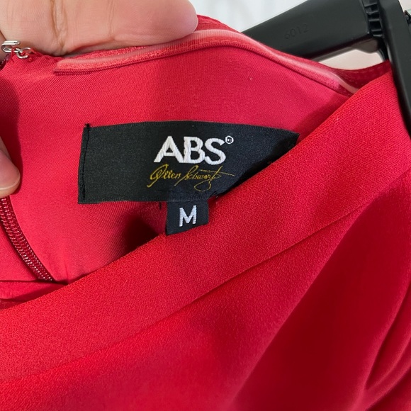 ABS off the shoulder red dress - Picture 6 of 6